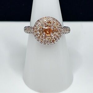 Bomb Party BP Ring Feel The Magic Smokey Topaz Rhodium Plating Size 7